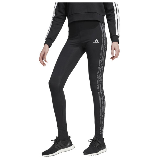 Adidas Γυναικείο κολάν Animal All Over Print 3-S High Rise Leggings
